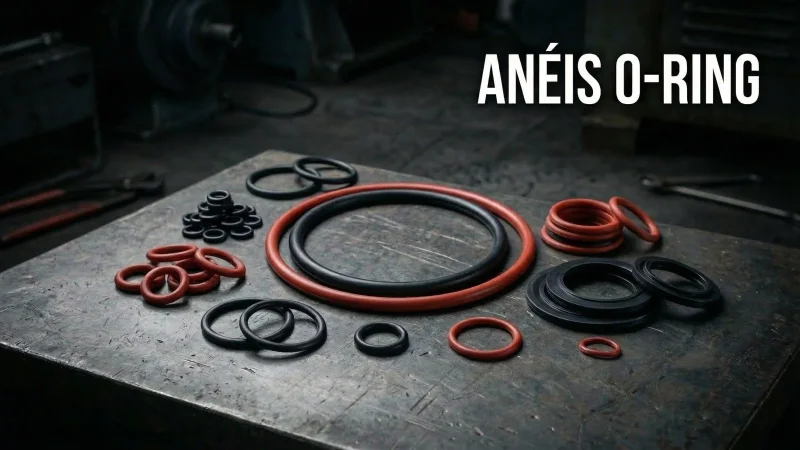 Anéis O-ring em NBR e Viton de diversas medidas