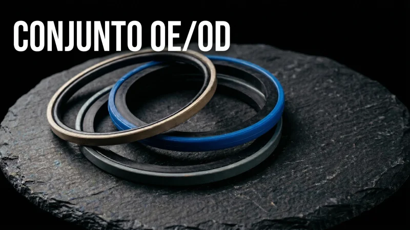 Conjunto de vedação OEOD para pistão de dupla ação