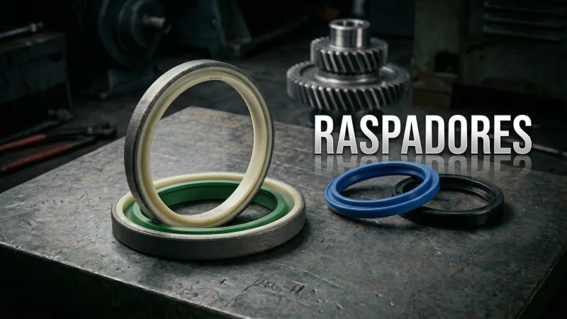 Raspadores de haste para cilindros hidráulicos